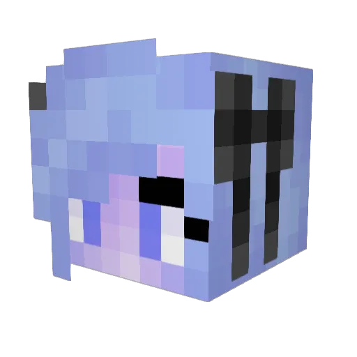 CassieDere Minecraft avatar head, 3D render