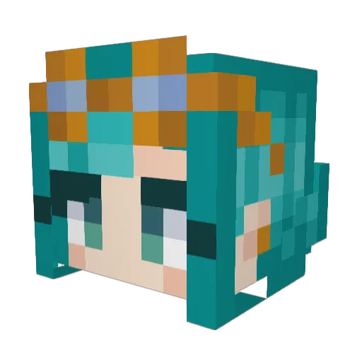 CassieInErmine Minecraft avatar head, 3D render