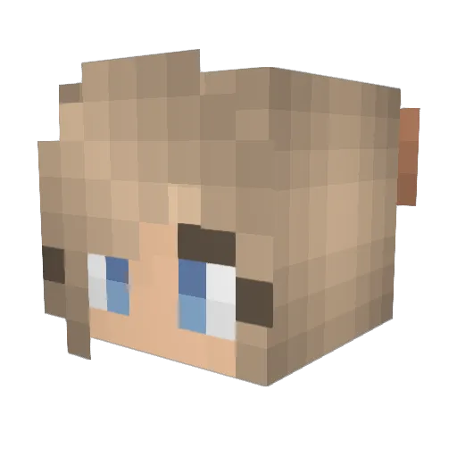 Cassie_Lind Minecraft avatar head, 3D render