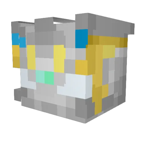Cassie_qi Minecraft avatar head, 3D render
