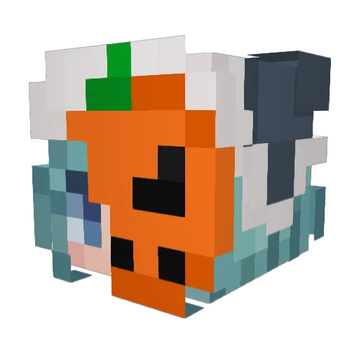 Cassiny Minecraft avatar head, 3D render