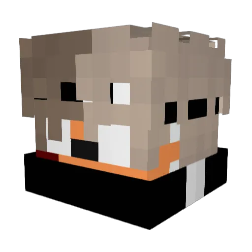 Cassiojr Minecraft avatar head, 3D render