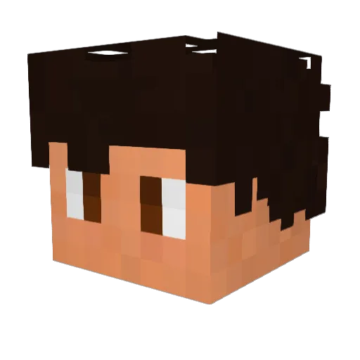 Cassiopeia067 Minecraft avatar head, 3D render