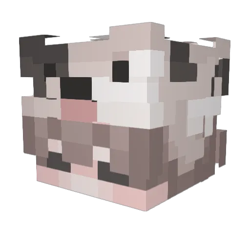 Cassirer Minecraft avatar head, 3D render