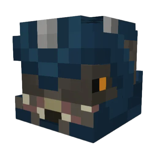 CassiusNight Minecraft avatar head, 3D render