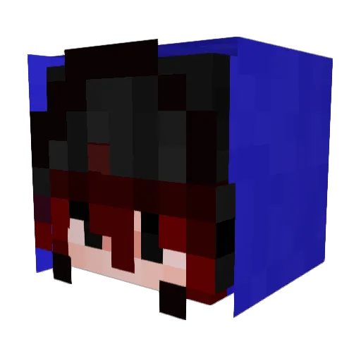 CastMaluuu123 Minecraft avatar head, 3D render