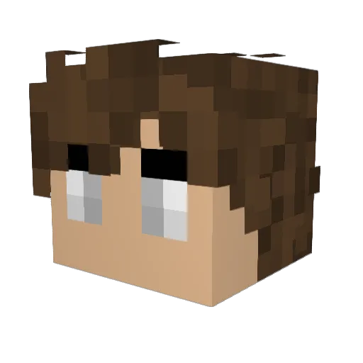 Cast_in_Stone Minecraft avatar head, 3D render