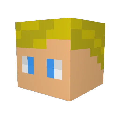 Castafiel Minecraft avatar head, 3D render