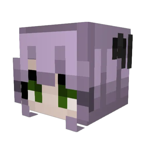 CastawayMedusa Minecraft avatar head, 3D render