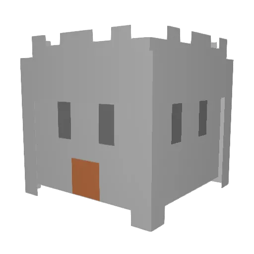 Castelvip Minecraft avatar head, 3D render