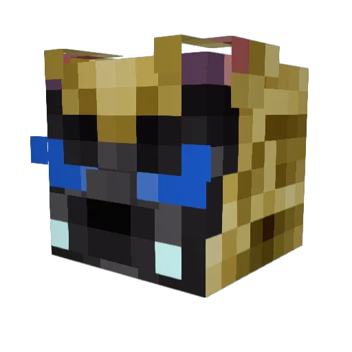 CasterAce Minecraft avatar head, 3D render