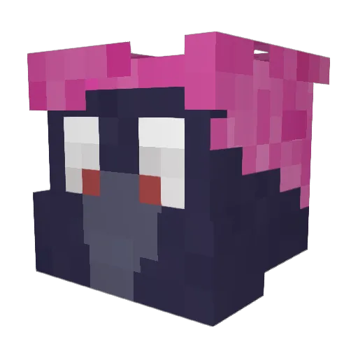 Casterborous Minecraft avatar head, 3D render