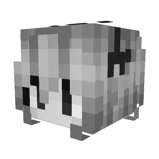 Castheal_ Minecraft avatar head, 3D render