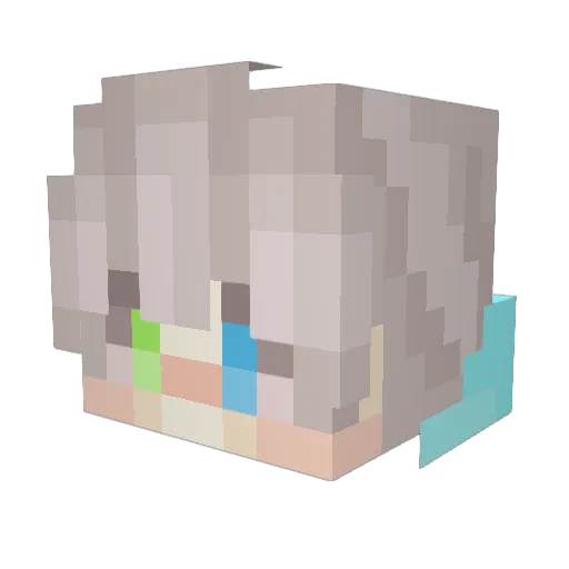 Castiel_MC Minecraft avatar head, 3D render