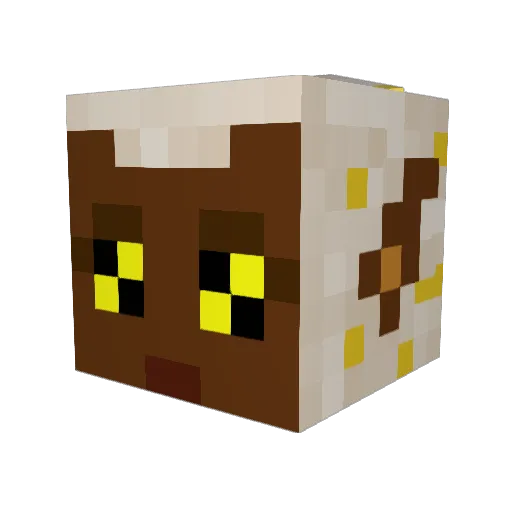 Castilight Minecraft avatar head, 3D render
