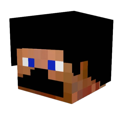 Castino Minecraft avatar head, 3D render