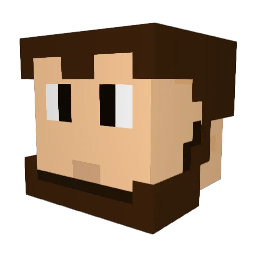 Castle67 Minecraft avatar head, 3D render