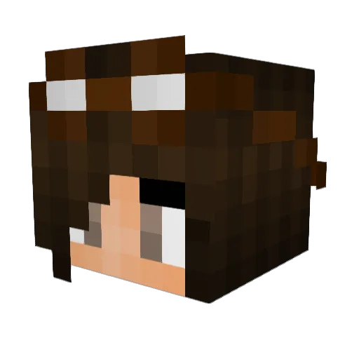 Castle728 Minecraft avatar head, 3D render