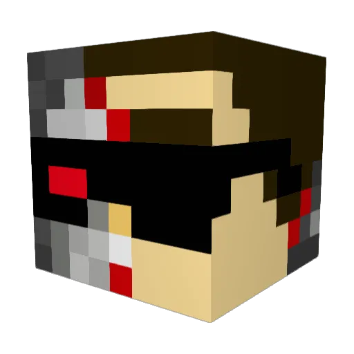 CastleGaming14 Minecraft avatar head, 3D render