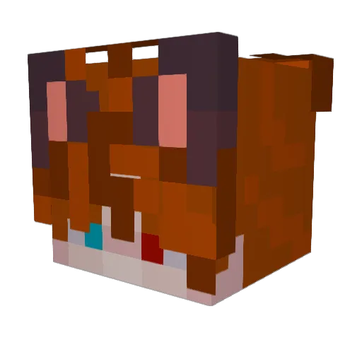 CastledTea45541 Minecraft avatar head, 3D render