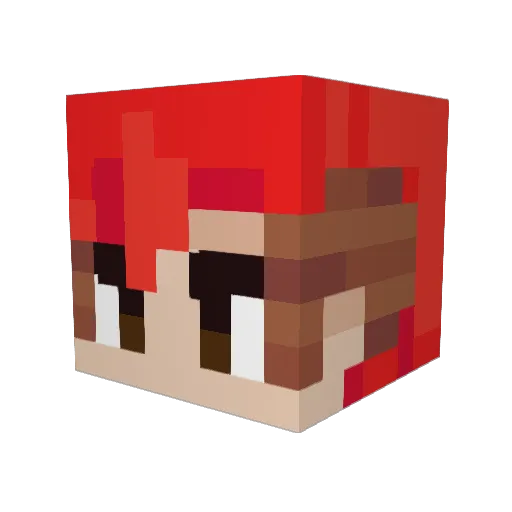 CastorBeen Minecraft avatar head, 3D render