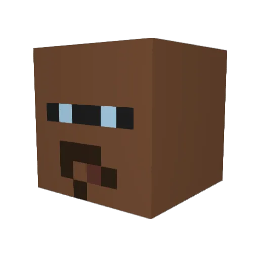 CastorLFI Minecraft avatar head, 3D render