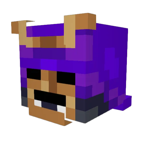Castro42 Minecraft avatar head, 3D render