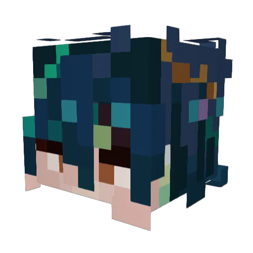 Castttlozzz Minecraft avatar head, 3D render