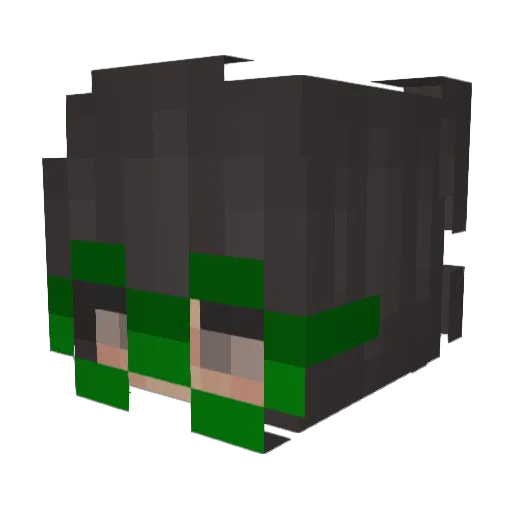 CasualEmanFarmer Minecraft avatar head, 3D render