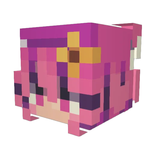 CasualScreeching Minecraft avatar head, 3D render