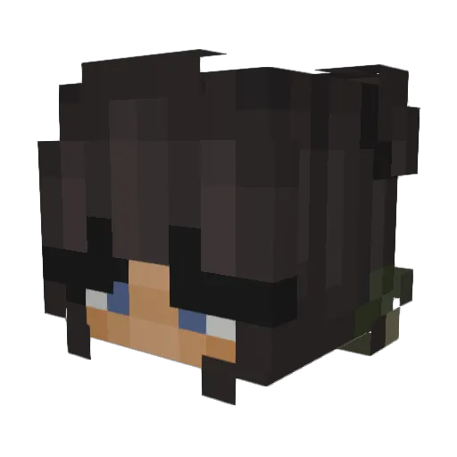 Casual_PIayer Minecraft avatar head, 3D render