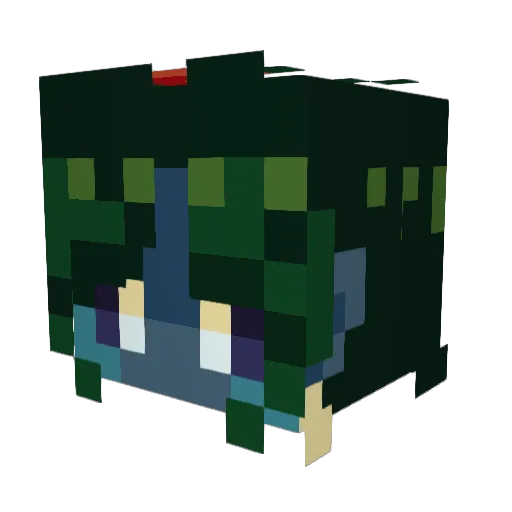 Casual_Player_0 Minecraft avatar head, 3D render