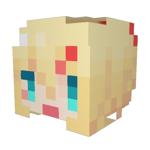 Casualmn Minecraft avatar head, 3D render