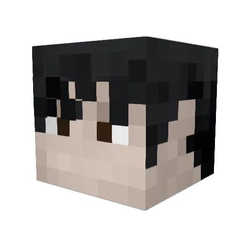 Casval7 Minecraft avatar head, 3D render