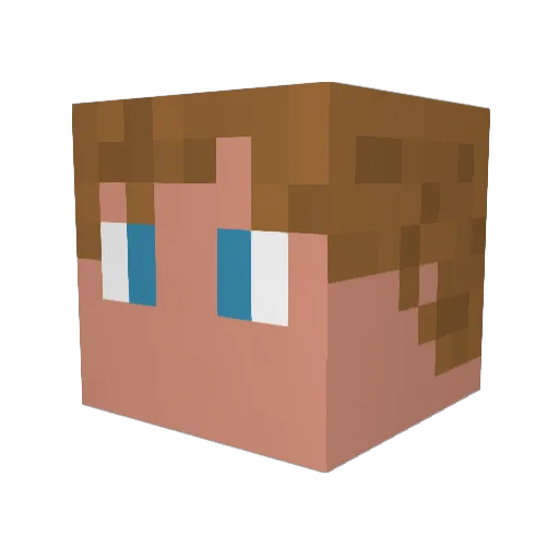 Casyniarz Minecraft avatar head, 3D render