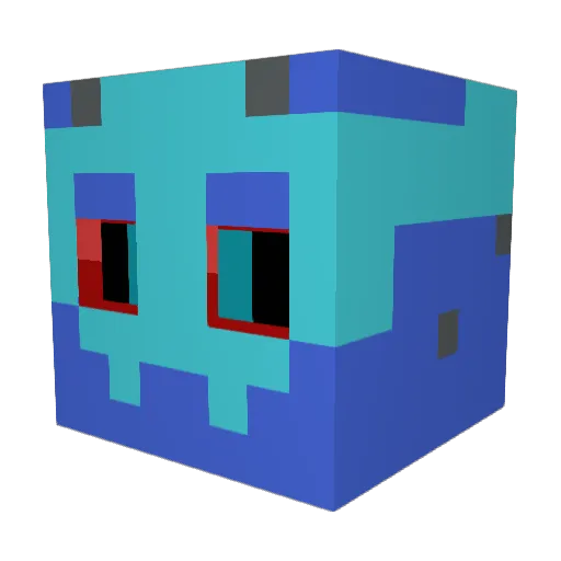 CatAlpha18 Minecraft avatar head, 3D render