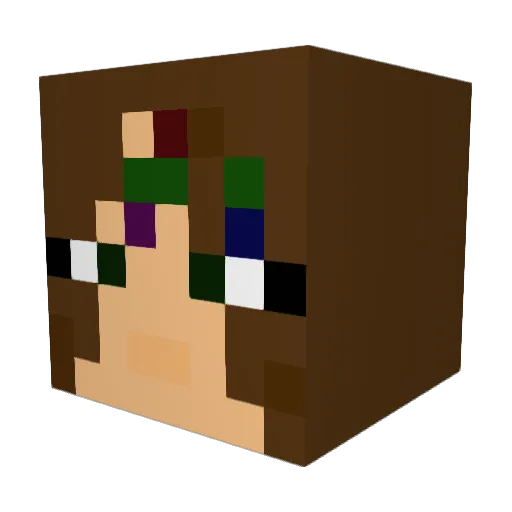 CatAreck Minecraft avatar head, 3D render