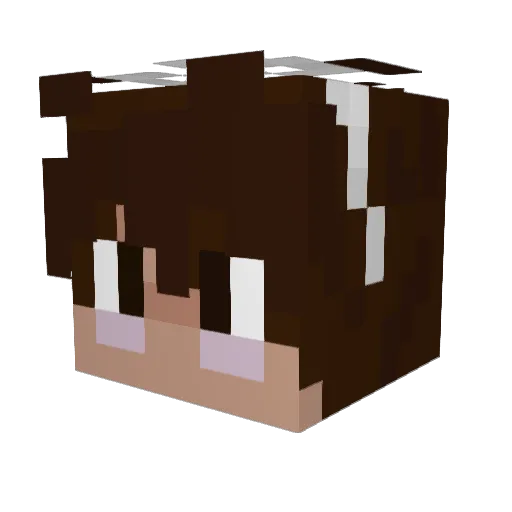 CatBoyLvr Minecraft avatar head, 3D render