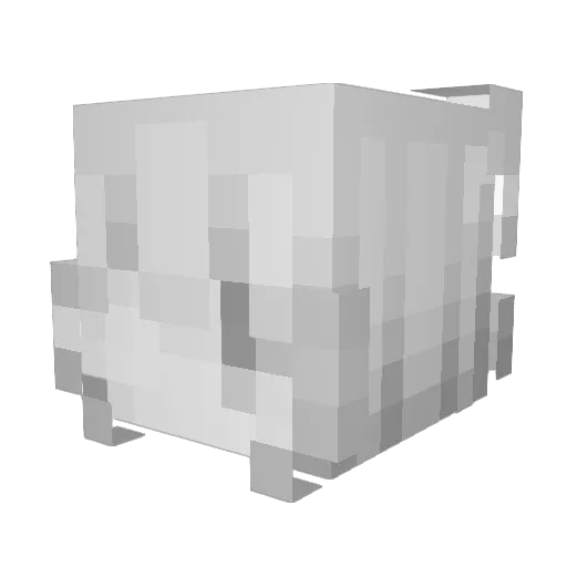 CatBoySilly Minecraft avatar head, 3D render