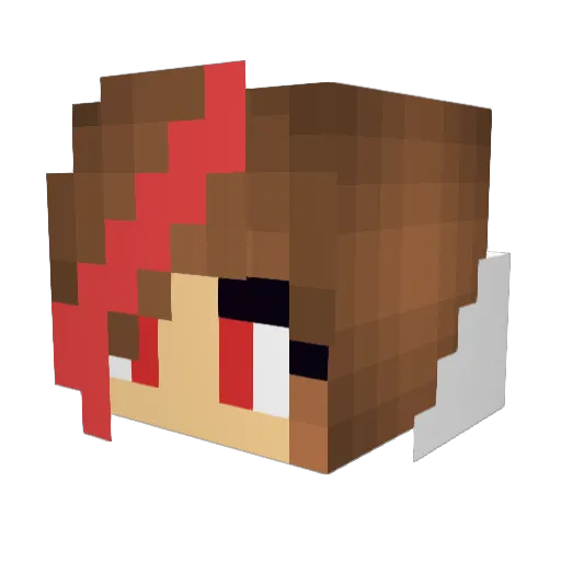 CatBunnii Minecraft avatar head, 3D render