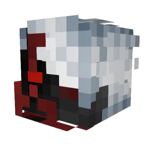 CatCatastrophe Minecraft avatar head, 3D render