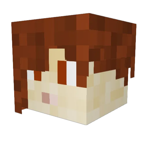 CatDemonTemerity Minecraft avatar head, 3D render