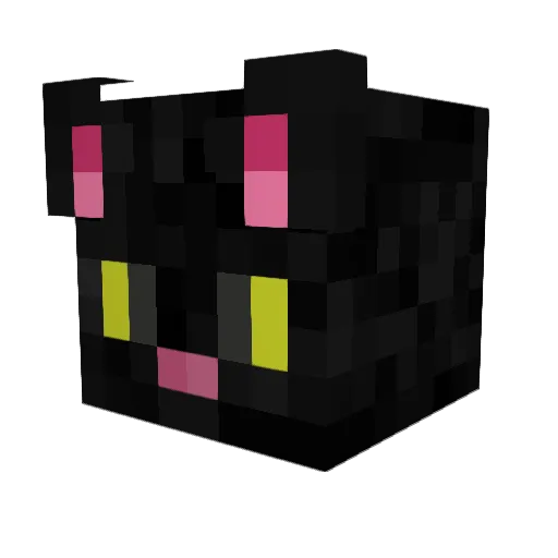 CatEnjoyer Minecraft avatar head, 3D render