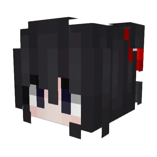 CatFan_3 Minecraft avatar head, 3D render
