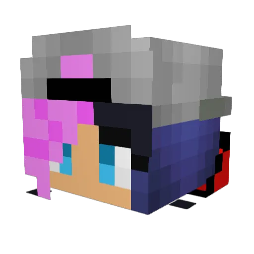 CatFishPig Minecraft avatar head, 3D render