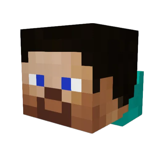 CatFromJungle Minecraft avatar head, 3D render