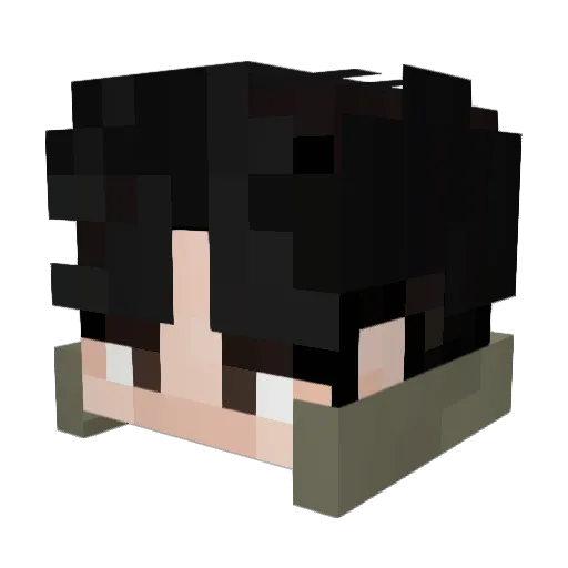 CatFullOfSoup Minecraft avatar head, 3D render
