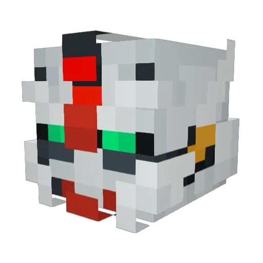 CatHatB0i Minecraft avatar head, 3D render