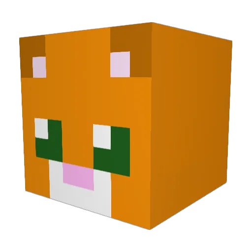 CatHugger420 Minecraft avatar head, 3D render