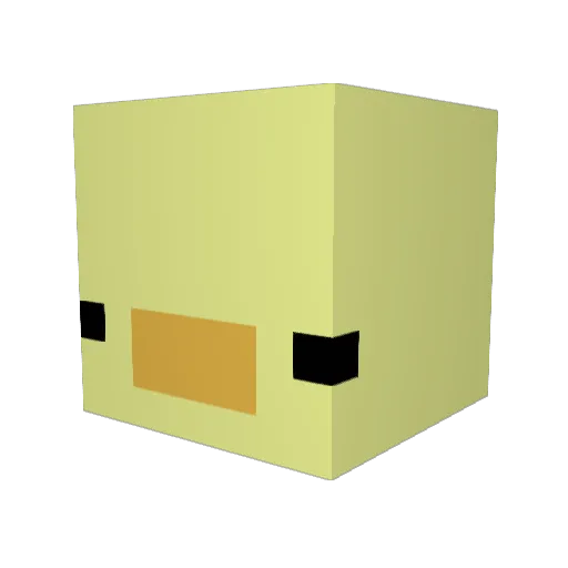 CatInMinecraft Minecraft avatar head, 3D render